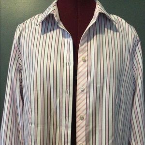 Talbots stripe blouse, size 8